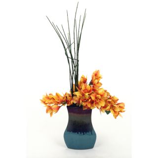 40 inch Bamboo/ Orchid Ceramic Vase Arrangement  