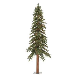 Vickerman 7 ft. Natural Alpine Pre lit Slim Christmas Tree