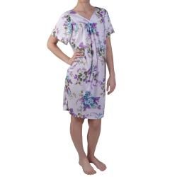 Journee Collection Womens Plus Floral Print Knee Length House Dress