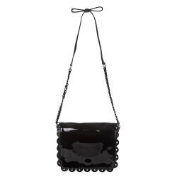 See by Chloe Poya Black Patent Leather Crossbody Bag  
