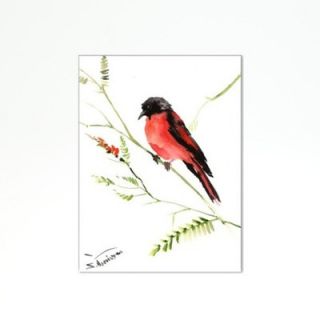 Americanflat Tanager Painting Print on Wrapped Canvas