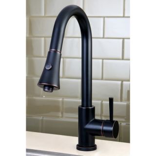 Kitchen Single Handle 2 tone Oil Rubbed Bronze Pull Down Kitchen