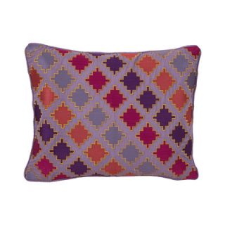 Collier Campbell Ziggurat Diamond Geo Embroidered Decorative Pillow