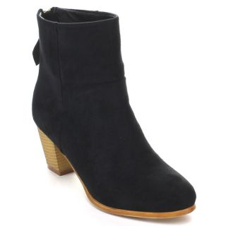 Label Hannah 1A Womens Elastic Side Panel Ankle Booties