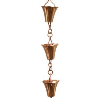 Patina Products Fluted Cup Rain Chain