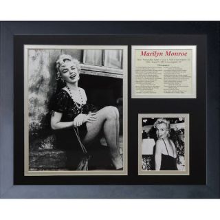 Marilyn Monroe Portrait Framed Photo Collage by Legends Never Die