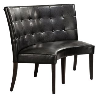 Bossa Dining Height Banquette   Black Leatherette