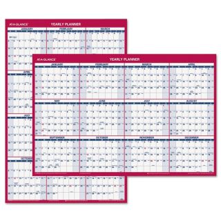 AT A GLANCE Erasable Vertical/Horizontal Wall Planner 2016