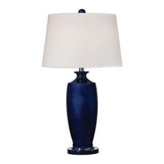 Fangio Lighting Reactive Blue Ceramic Table Lamp