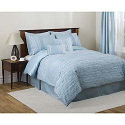 Lush Decor Blue Paloma 4 piece Comforter Set   Shopping