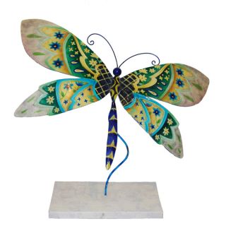 Handcrafted Red Standing Butterfly Sculpture (Philippines)