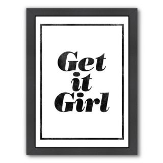 Motivated Get it Girl Framed Textual Art by Americanflat