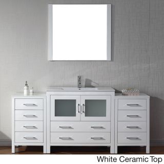 Virtu USA Dior 72 inch Single Sink Vanity Set in White
