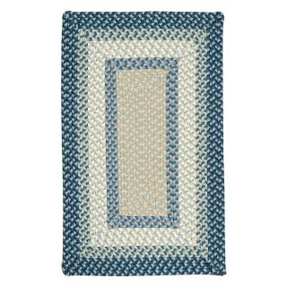 Colonial Mills Montego Indoor/Outdoor Area Rug   Blue Burst   Braided Rugs