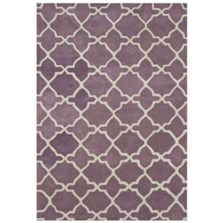 Alliyah Handmade Purple New Zealand Blended Wool Rug (5 x 8)