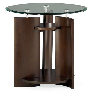 Hammary Apex Round End Table   Dark Cherry   End Tables