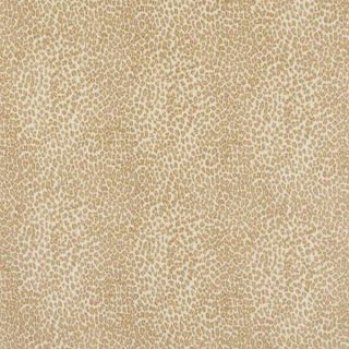 E401 Beige Leopard Animal Print Microfiber Upholstery Fabric (By The