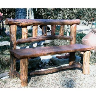 Groovystuff Rocky Mountain Teak Wood Bench   Outdoor Benches
