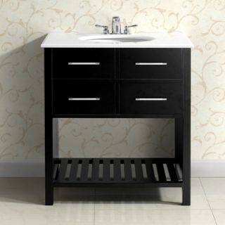 Simpli Home Soho Single 30 Bathroom Vanity Set