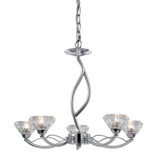 Elk Lighting Hawthorne 5 light Polished Bronze Chandelier   16608690