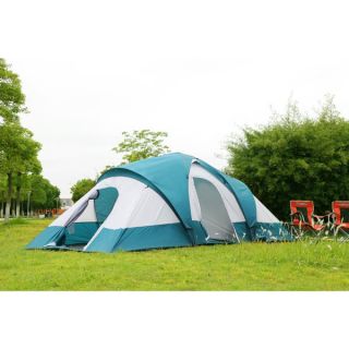 Semoo 9 Person 3 Room Family Tent with Large D Style Door for Camping