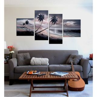 Hand painted Sunset Glow 3 piece Gallery wrapped Canvas Art Set