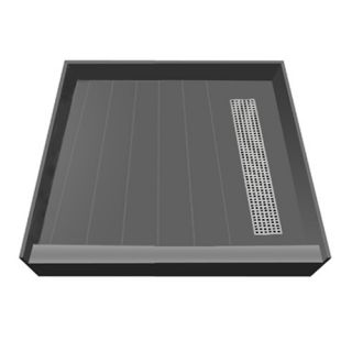 Cono Flat Shower Base with Drain