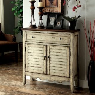 Furniture of America Bonnie Antique White Storage Cabinet