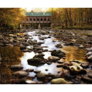 Bridge over Rocky Waters by Danny Head Wrapped Photographic Print on