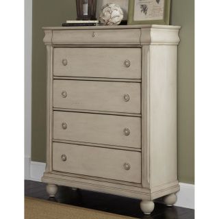 Rustic Traditions 5 Drawer Chest   Rustic White   Dressers