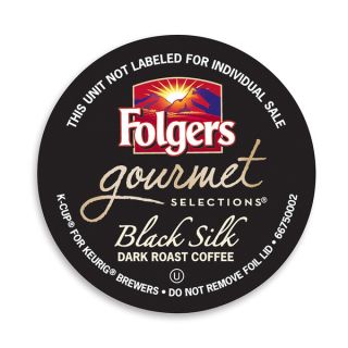 Folgers Gourmet Selections Black Silk Coffee, K Cup Portion Pack for