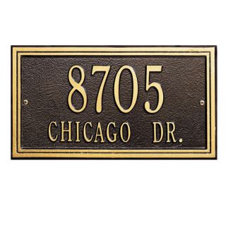Whitehall Products Double Line Standard Address Plaque