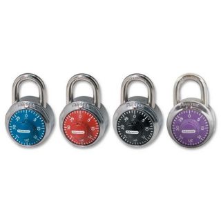 Combination Lock, 1 7/8 W Body, Assorted Dials