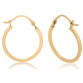 Gioelli 10k Yellow Gold High Polished Hoop Earrings   16620907