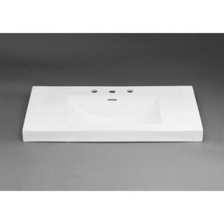 Ronbow Ceramic Rectangle Bathroom Sink with Overflow