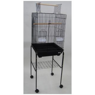 YML Medium Wire Bird Cage with Open Playtop   Bird Cages