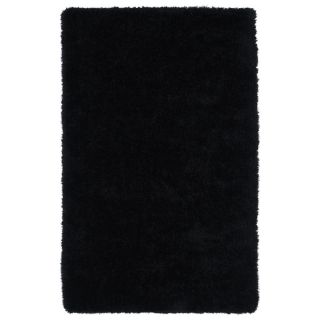 Somette Portside Black Shag Area Rug (2 x 3)