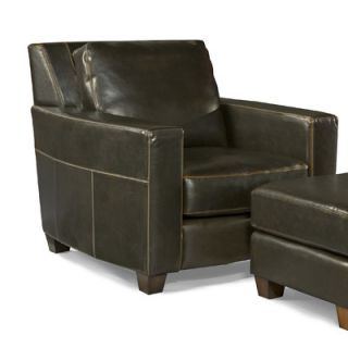 Palatial Furniture Marin Leather Arm Chair and Ottoman