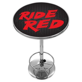 Trademark Global Honda Ride Red Chrome Pub Table   Pub Tables & Sets