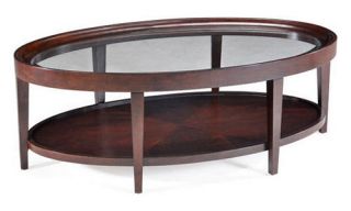 Magnussen T1632 Carson Wood Oval Coffee Table   Coffee Tables
