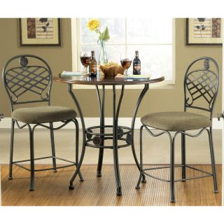Steve Silver Wimberly 3 Piece Counter Height Dining Table Set