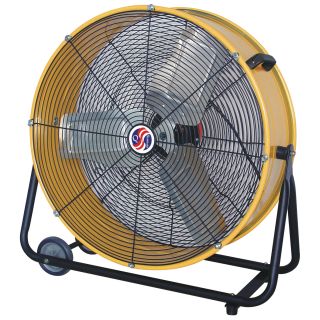 Q Standard Classic Cooler Drum Fan — 24in., 1/3 HP, 7,700 CFM, Model# 10289