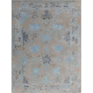 Artist Hand Tufted Silver/Blue Area Rug by AMER Rugs