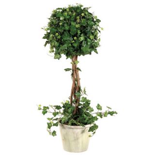 Tori Home 22 Curily Topiary Plant Ivy with Pot in Green
