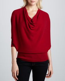 Oversized Cowl Neck Cashmere Sweater, Womens