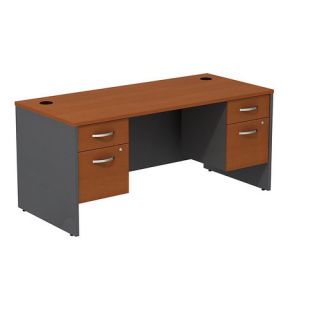 Series C Desk Shell with 2 Pedestals by Bush Business Furniture
