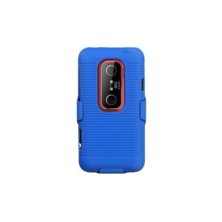 INSTEN Blue Hybrid Holster for HTC EVO 3D/ EVO V 4G