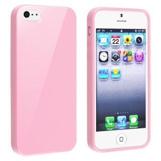 INSTEN Clear Gel Stiff TPU Gummy Candy Skin Phone Case Cover for Apple
