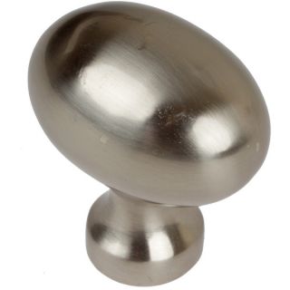 GlideRite 1.25 inch Satin Nickel Classic Oval Egg Cabinet Knobs (Pack