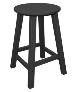 POLYWOOD® Traditional 24 in. Round Bar Stool